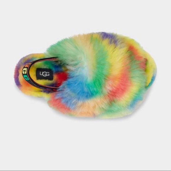 UGGS Rainbow slippers/slides size W9/UK40 - Picture 5 of 12